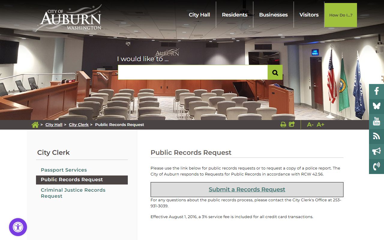 Auburn city public records portal for deed records research