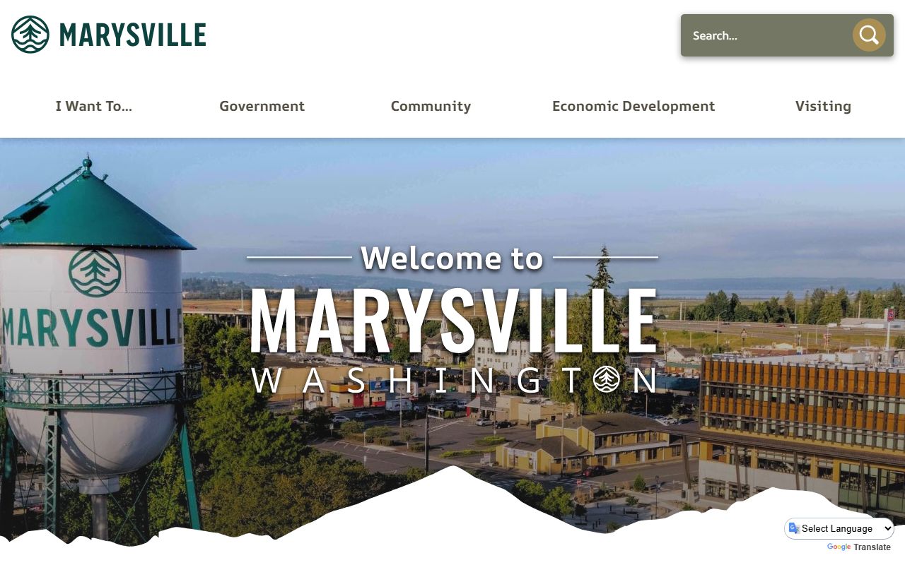 Marysville city official website for permits and public records access
