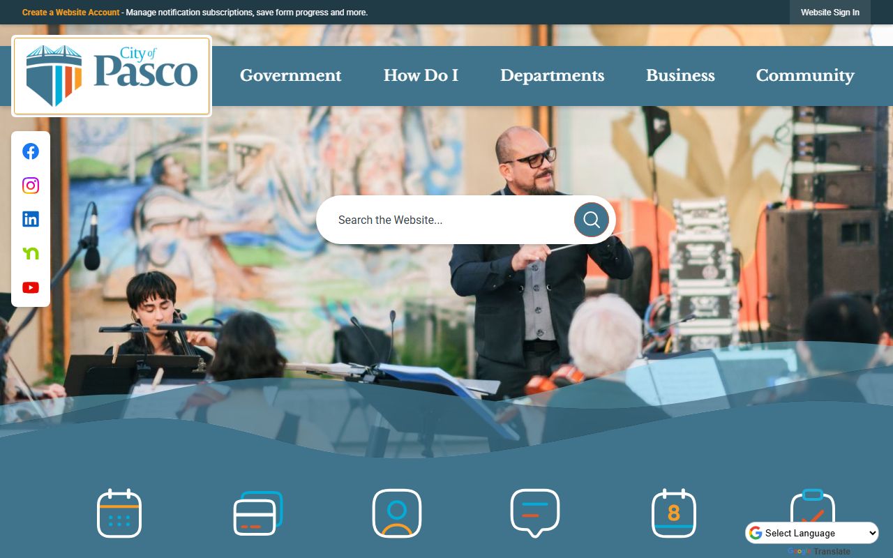 Pasco Washington official city website for deed records and property information