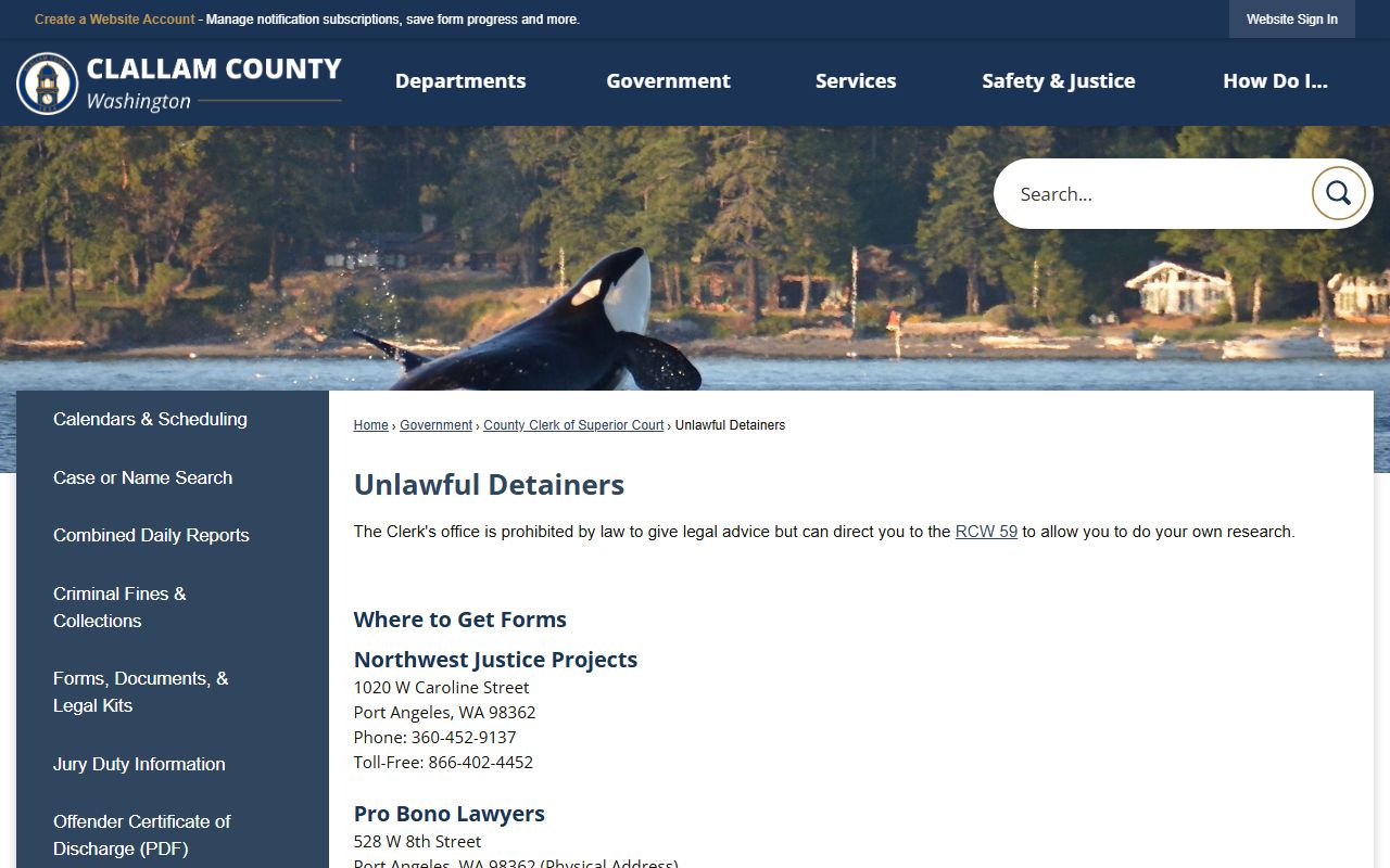 Clallam County recording requirements for deed document submission