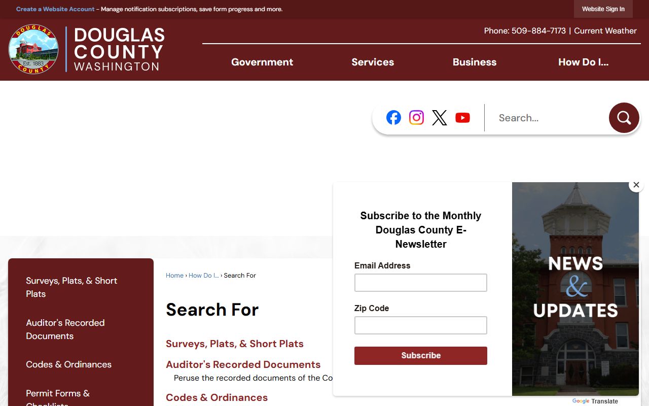 Douglas County online search tools for deed records and property documents