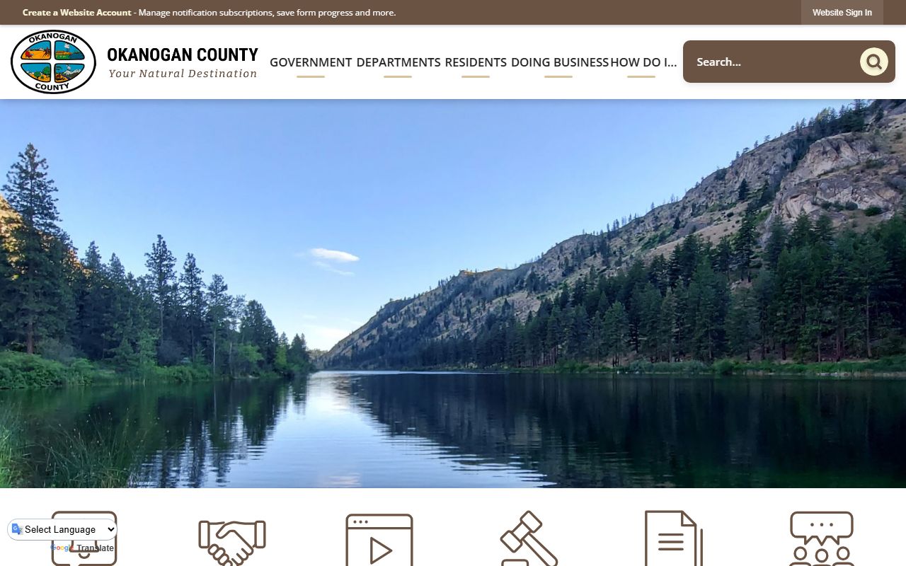 Okanogan County official website deed records