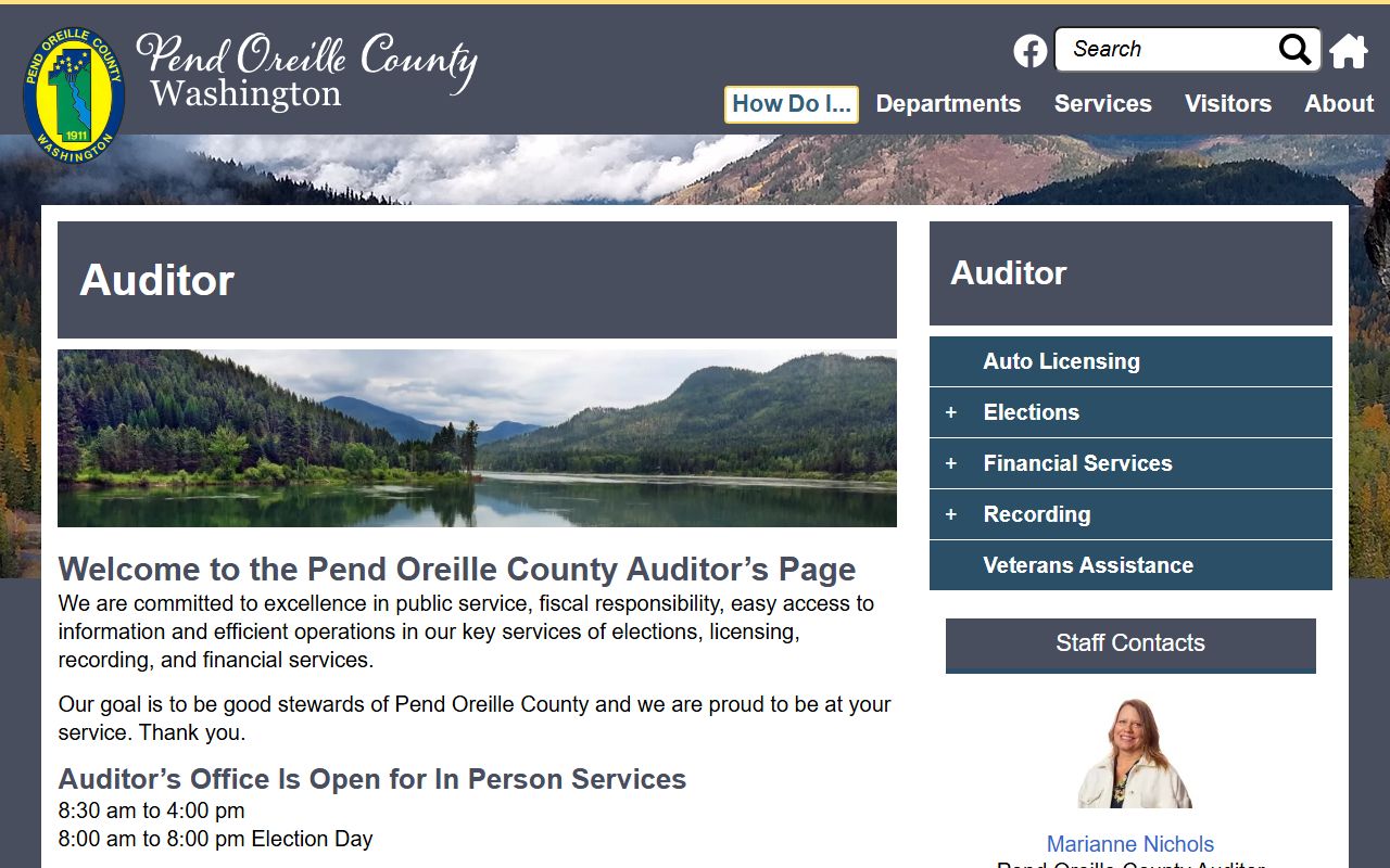 Pend Oreille County Auditor deed records
