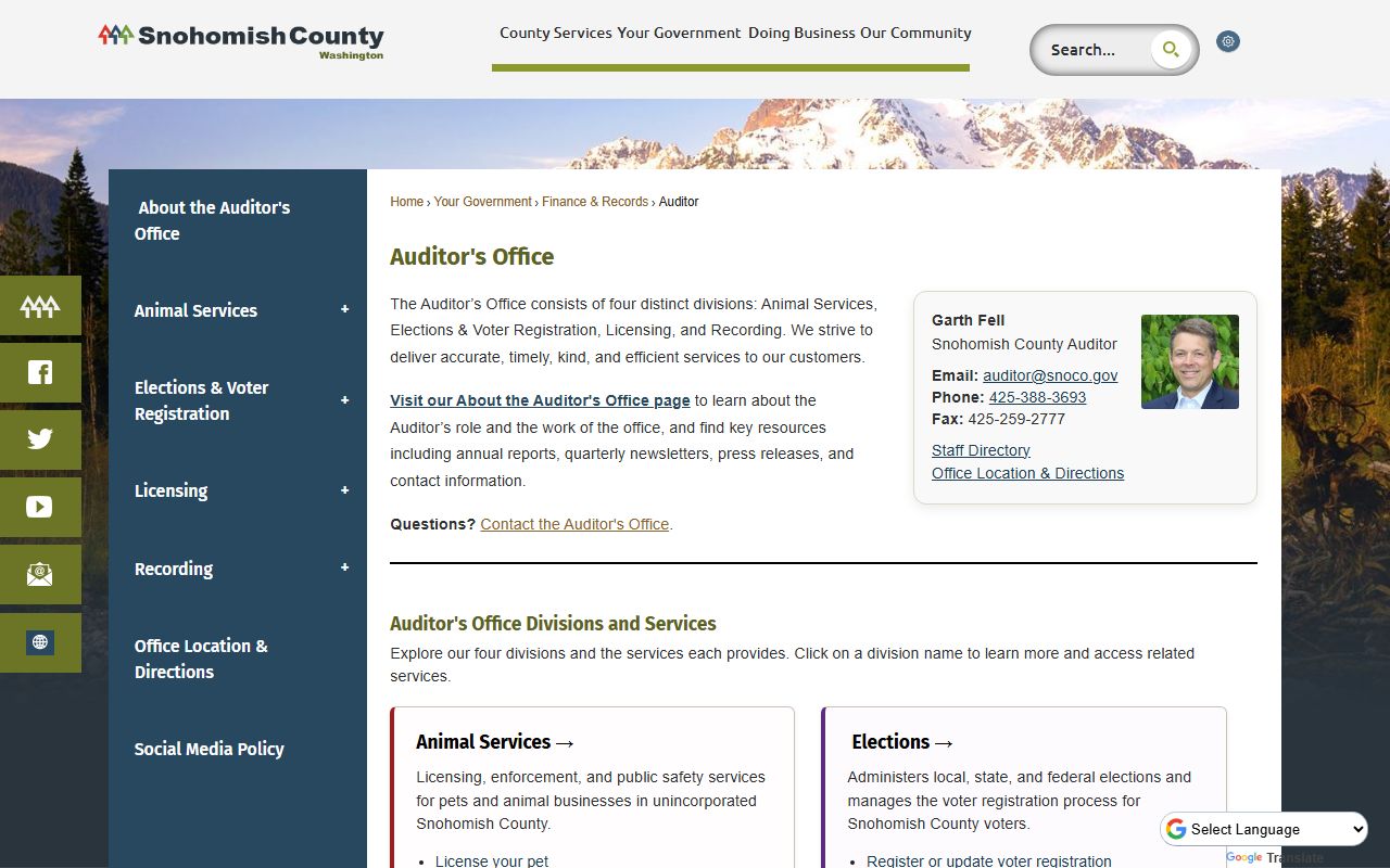 Snohomish County Auditor deed records