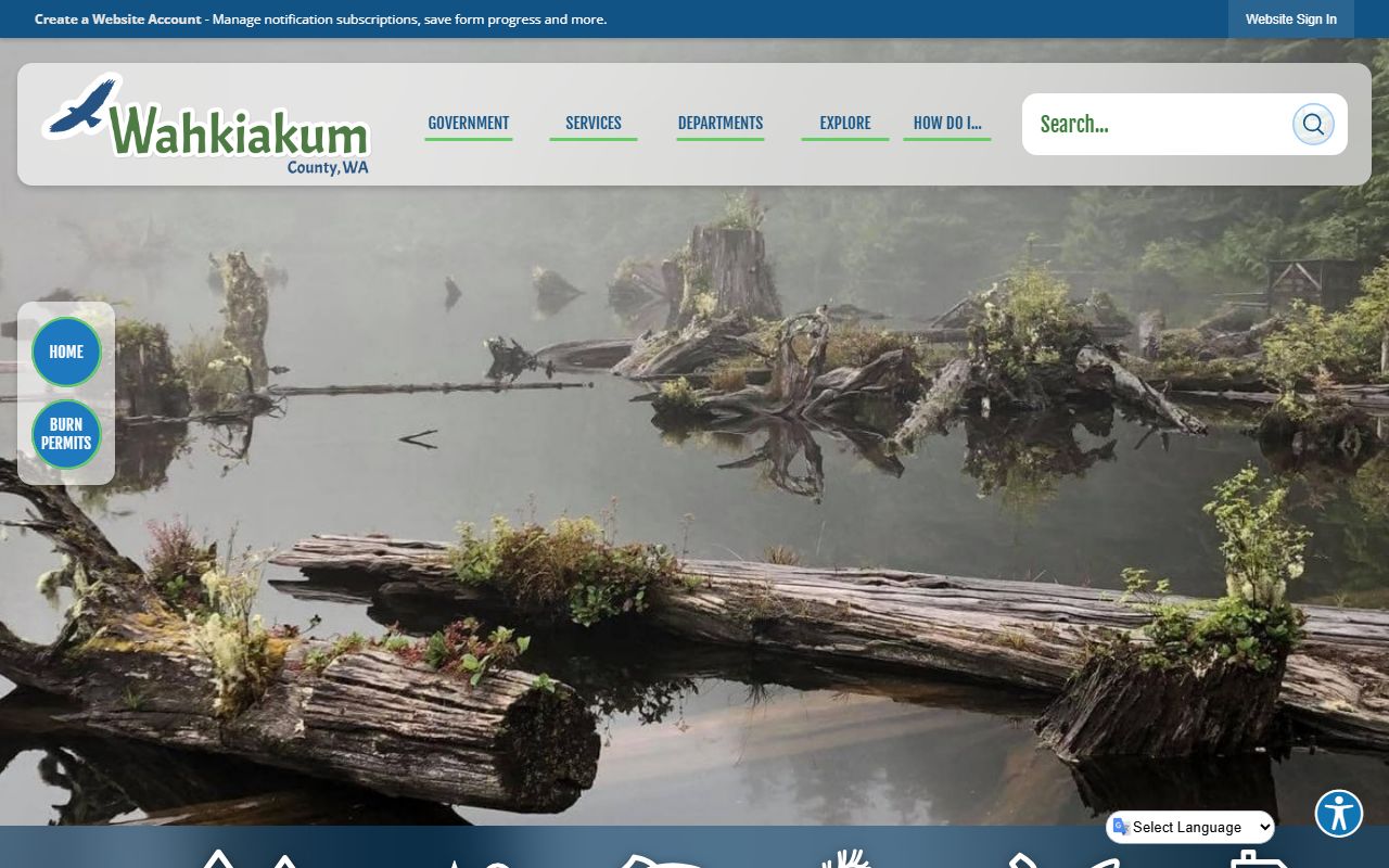 Wahkiakum County official government website