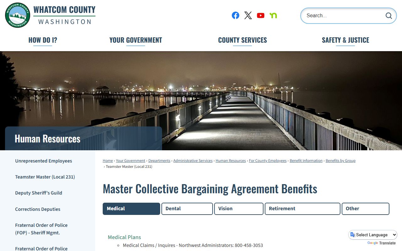 Whatcom County Auditor office page with information on recording services and document access